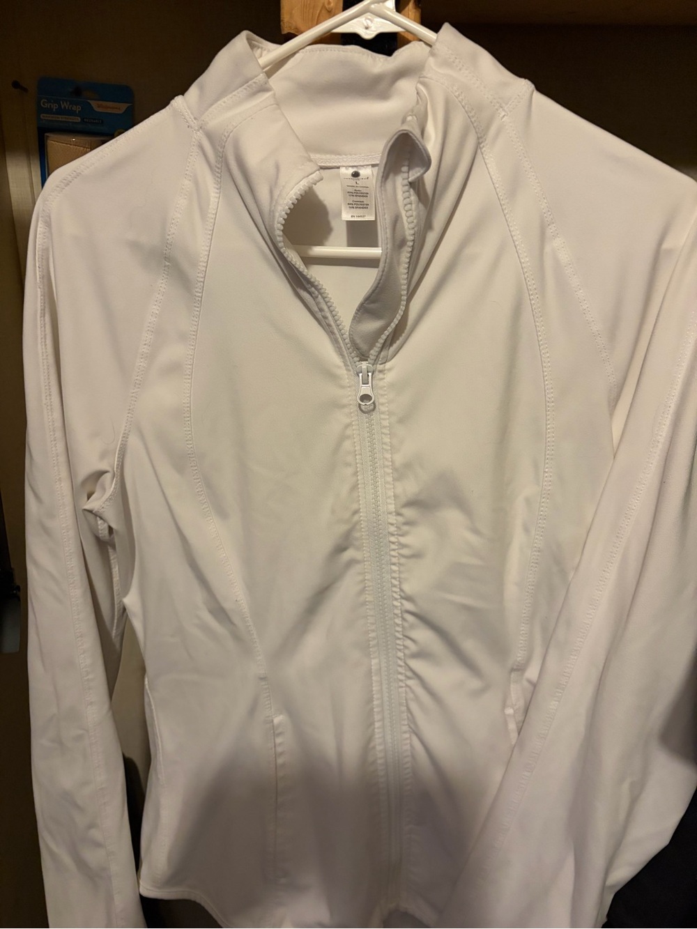 White Women’s Zip-Up Active Jacket